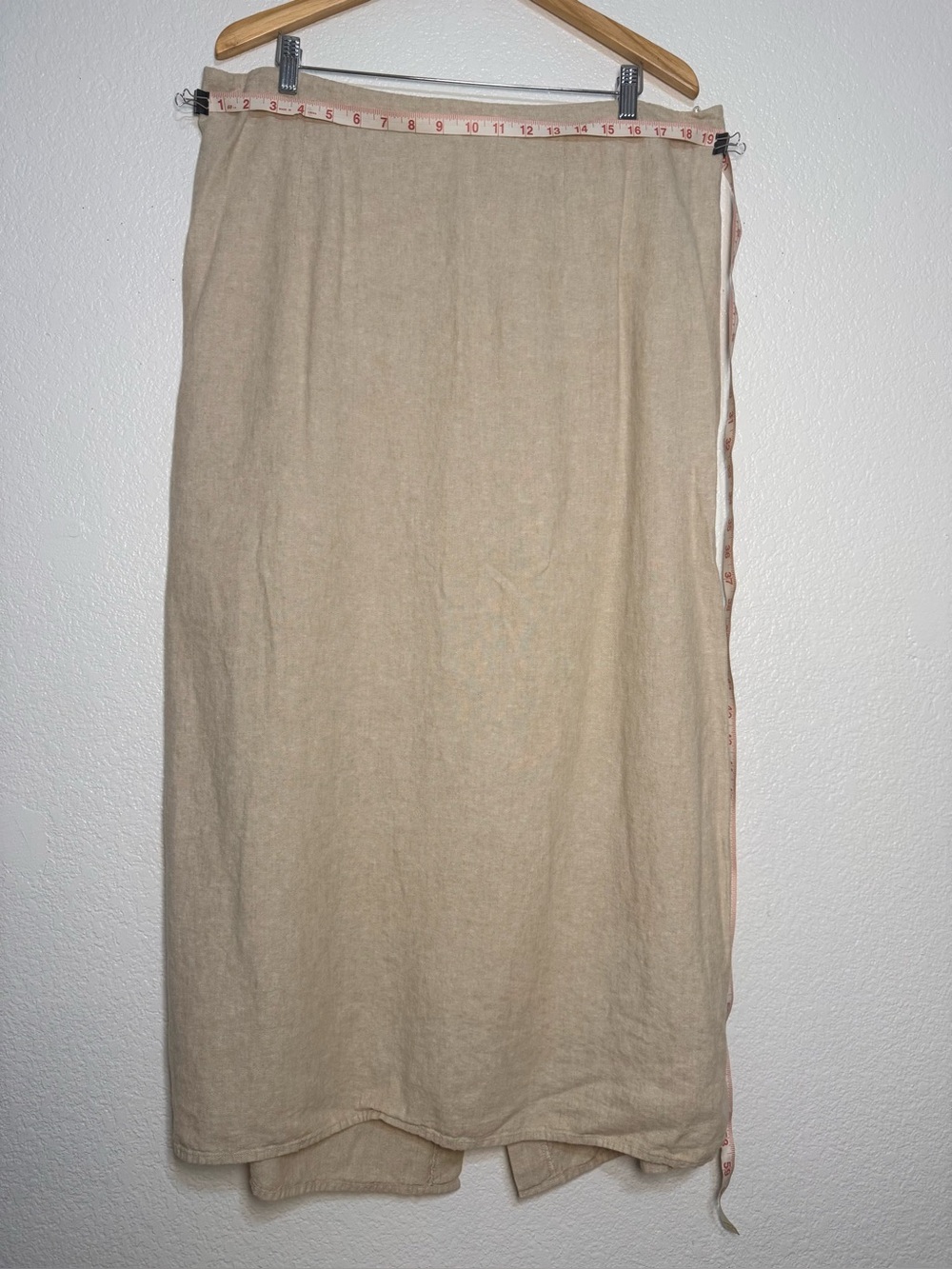 Old Navy Beige Gathered Waist Maxi Skirt